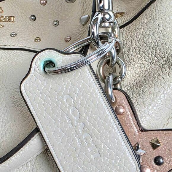 Coach F22314 Studded Pebble Leather Hobo & Wallet Set - Picture 7 of 16